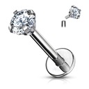 LABRET NÁUŠNICE ZIRCONIA HELIX TITANIUM 1,2/8/4