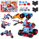 Stavebné bloky Creative Puzzle Skrutkovač Skrutky Kľúč 552 ks