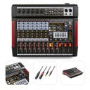 8-kanálový DSP BT stage mixpult, XLR/RCA kábel