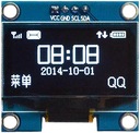 OLED displej 1.3 Arduino I2C SH1106 biely
