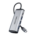 Dokovacia stanica USB-C na USB-C, 3x USB3.0, PD 0,15m Vention