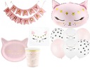 Narodeninová súprava Kitten Balloons One Year Birthday Cat Mix