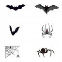 4X NÁLEPKY NA OKNO HALLOWEENSKÉ DEKORÁCIE