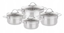 SÚPRAVA HRNCOV BREVA 8 HRNCOV, INOX OCEL, INDUKCIA