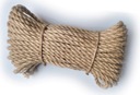 Točené plachtárske jutové lano, šnúra 10mm, 20m