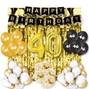 Súprava dekorácií štyridsať balónov k 40. narodeninám