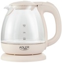 Adler AD 1283C sklenená varná kanvica 1l 1100 W Béžová