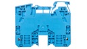 2-drôtová koľajnicová spojka 35mm2, modrá