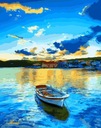 Paint by Numbers Maľba západu slnka na lodi