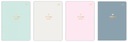 4x zošit A5 so 60 štvorcovými listami CARDBOARD HS Dream Book (94357SET4CZ)