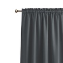 Hotový zatemňovací záves Laurel s páskou žaba 140x250 tmavošedá