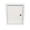 BIELE KOVOVÉ KONTROLNÉ DVERE 30x30 PL zámok
