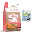 Prémiové krmivo pre šteňatá Temptation BEEF PUPPY & LOSOS 12 kg PUPPY
