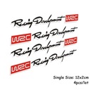 Čierno-červené nálepky WRC Style Ar WR Grip