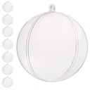 AKRYLÁTOVÉ GULE 10 cm TRANSPARENTNÁ PLASTOVÁ GUĽA DECO GUĽA 8 ks