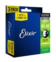 3PACK Elixir Optiweb Strings 9-42 Super Light (16550)