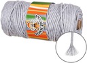 Lowiczanka String Lightly Grey Twisted 3 mm 100 m