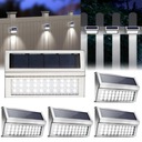 4x LED SOLÁRNA LAMPA NA FASÁDU, PLOT, SCHODY