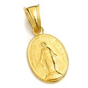 Zlatý medailónový prívesok 585 Panna Mária Zázračná