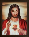 OBRAZ 45x35 RÁMČEK JESUS ​​​​HEART OF JESUS ​​​​POMSTA