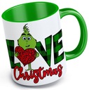 HRNČEK ZELENÝ INTERIÉR GRINCH LOVE VIANOČNÉ VTIPNÉ VZORKY NA VIANOCE
