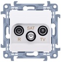 Simon 10 R-TV-SAT koncová anténna zásuvka