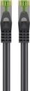GHMT certifikovaný CAT 8.1 patch kábel, S/FTP (PiMF), čierny, 1 m, 61093