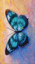 UTERÁK NA PLÁŽ 100x180 BLUE BOTTERFLY H42