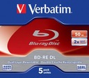 VERBATIM BD-RE DL 50GB 2X 5PCS