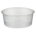 Jednorazové nádoby, okrúhle, priehľadné + vrchnáky 200ml PP, 100 kusov