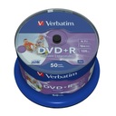 Verbatim DVD+R | 4,7 GB | x16 | tortová krabička 50 ks za