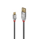 Lindy 36653 USB 2.0 A - Micro-B Cromo Line kábel - 3m
