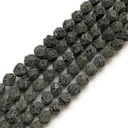 1254- Lava nugget 8mm Black Cord