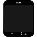 VITAFIT ČIERNA KUCHYŇSKÁ VÁHA DO 15KG LCD LED TAROVANÉ SKLO + BATÉRIE