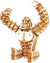 Drevené 3D puzzle Robotime – Gorila na zostavenie