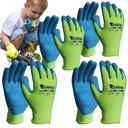 4x záhradné ochranné rukavice pre deti vo veku 4 a 5 rokov