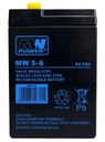 Núdzová batéria 5 Ah 6 V MW Výkon MW 5-6