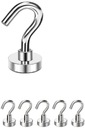 Neodymium magnet s háčikom 22 kg 5 ks