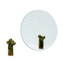 Zrkadlo 2 mm strieborný plavák, okrúhle, leštené, tenké, fi 18 cm, fi 180 mm