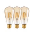LED žiarovka E27 ST64 4W 2200K Amber 3-PAK Eglo