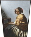 Obrazovka Mladá žena sediaca vedľa (…) Vermeera