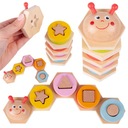 PUZZLE DREVENÉ BLOKY VESELÝ KATERIÁL