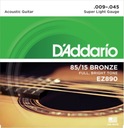 Struny pre akustickú gitaru D'Addario EZ890 09-45