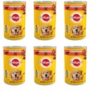 PEDIGREE Hovädzie mäso v želé mokrom krmive 6x1200g