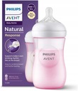 Fľaša Avent Natural Response 260ml 1m+ ružová