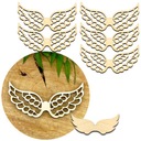 ANJELSKÉ KRÍDLA PRELIŽKA drevená dekorácia krídel 5x10cm 5ks + ZADARMO