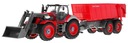 Červený príves na traktor Červený 2,4 GHz