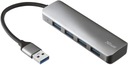 Hub 4x USB-A 3.2 až 5 Gb/s hliníkový PC notebook