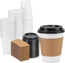 SÚPRAVA COFFEE TO GO hrnčeky + viečka + OBAL 250ML 100 KS (na ďalší predaj)