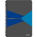 LEITZ OFFICE NOTEBOOK A5/90K KONTROLOVANÝ, MODRÁ